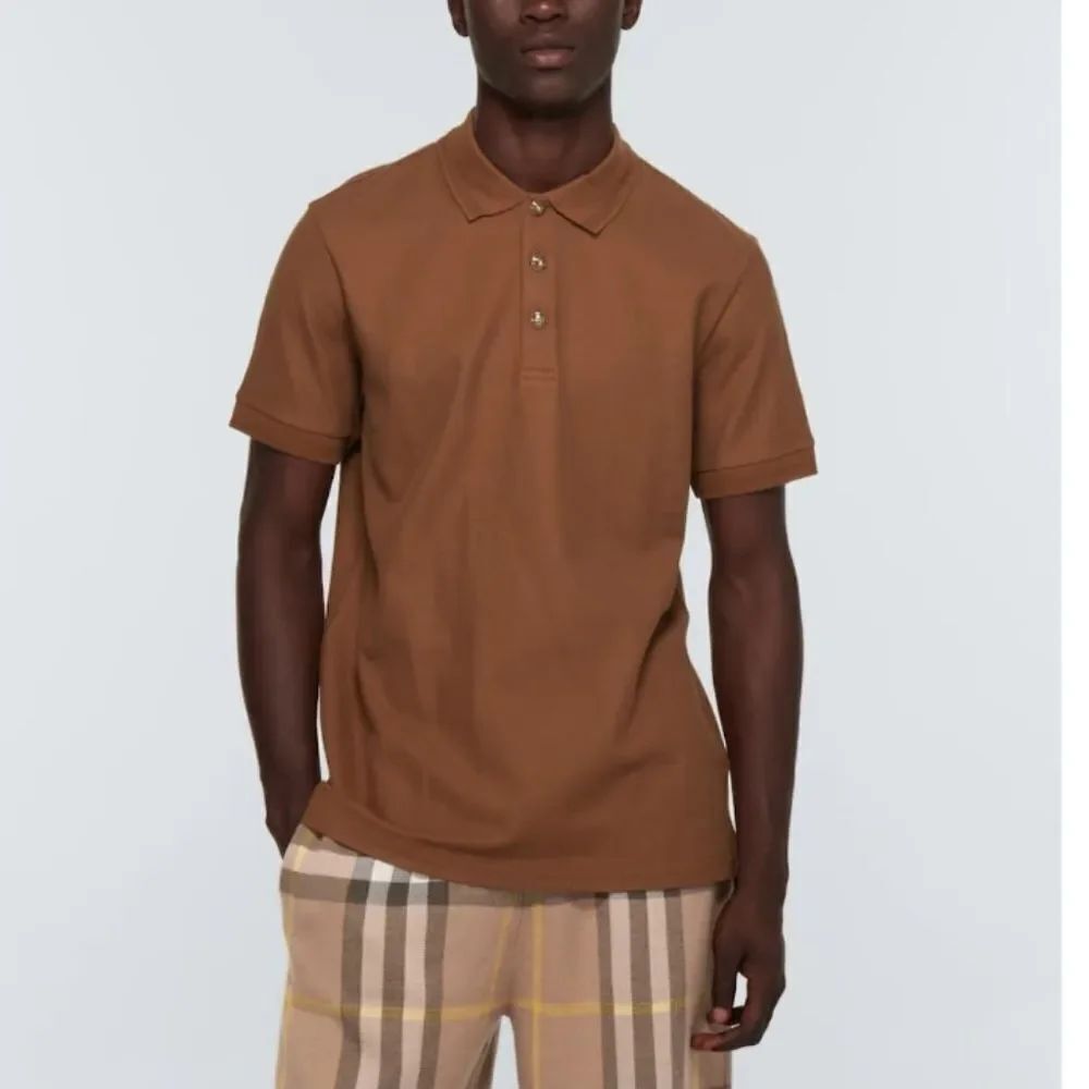 EDWARD SHORT SLEEVE 3-BUTTON PLACKET WITH COLLAR MEN'S POLO SHIRT